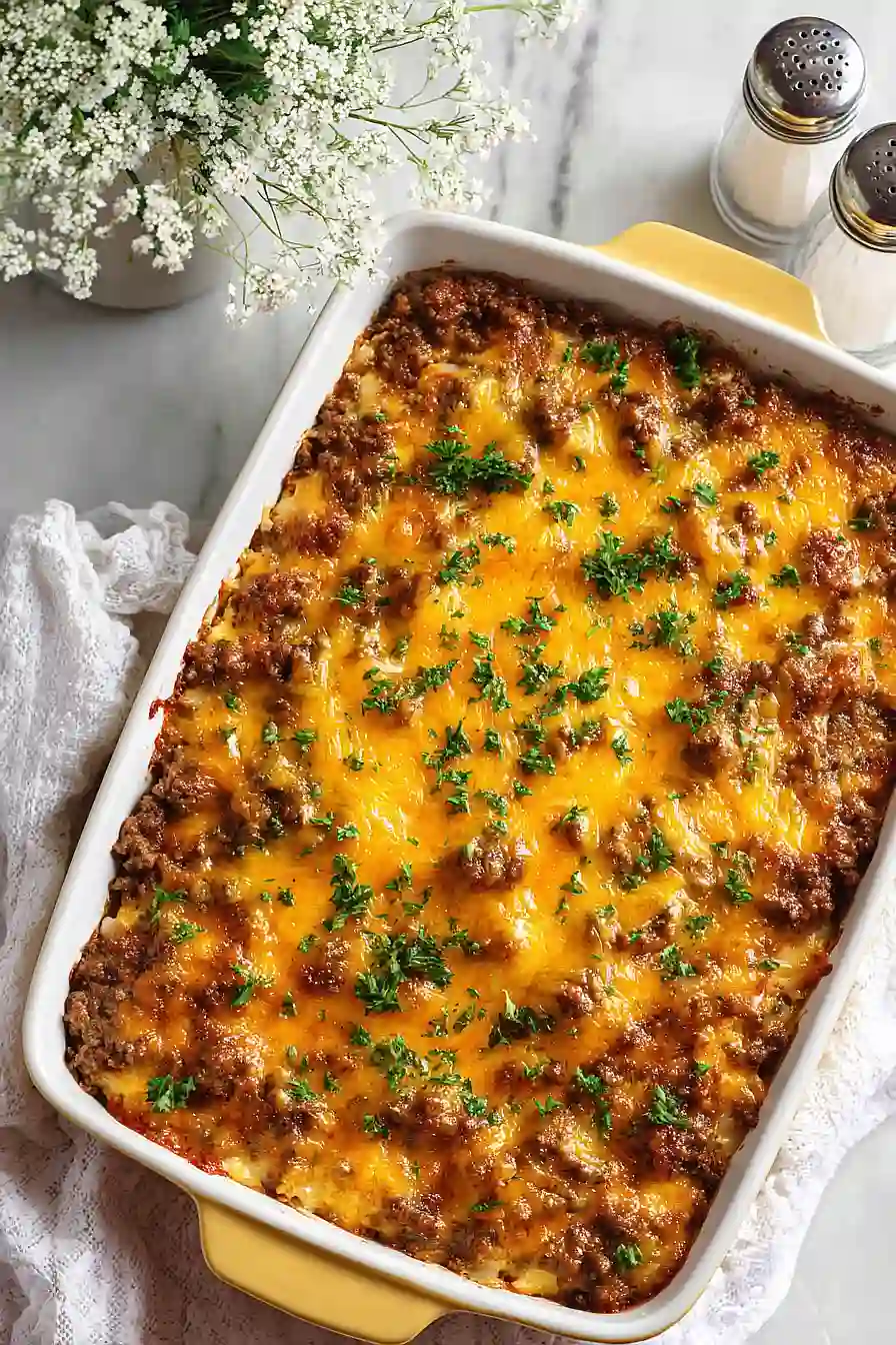 keto ground beef casserole