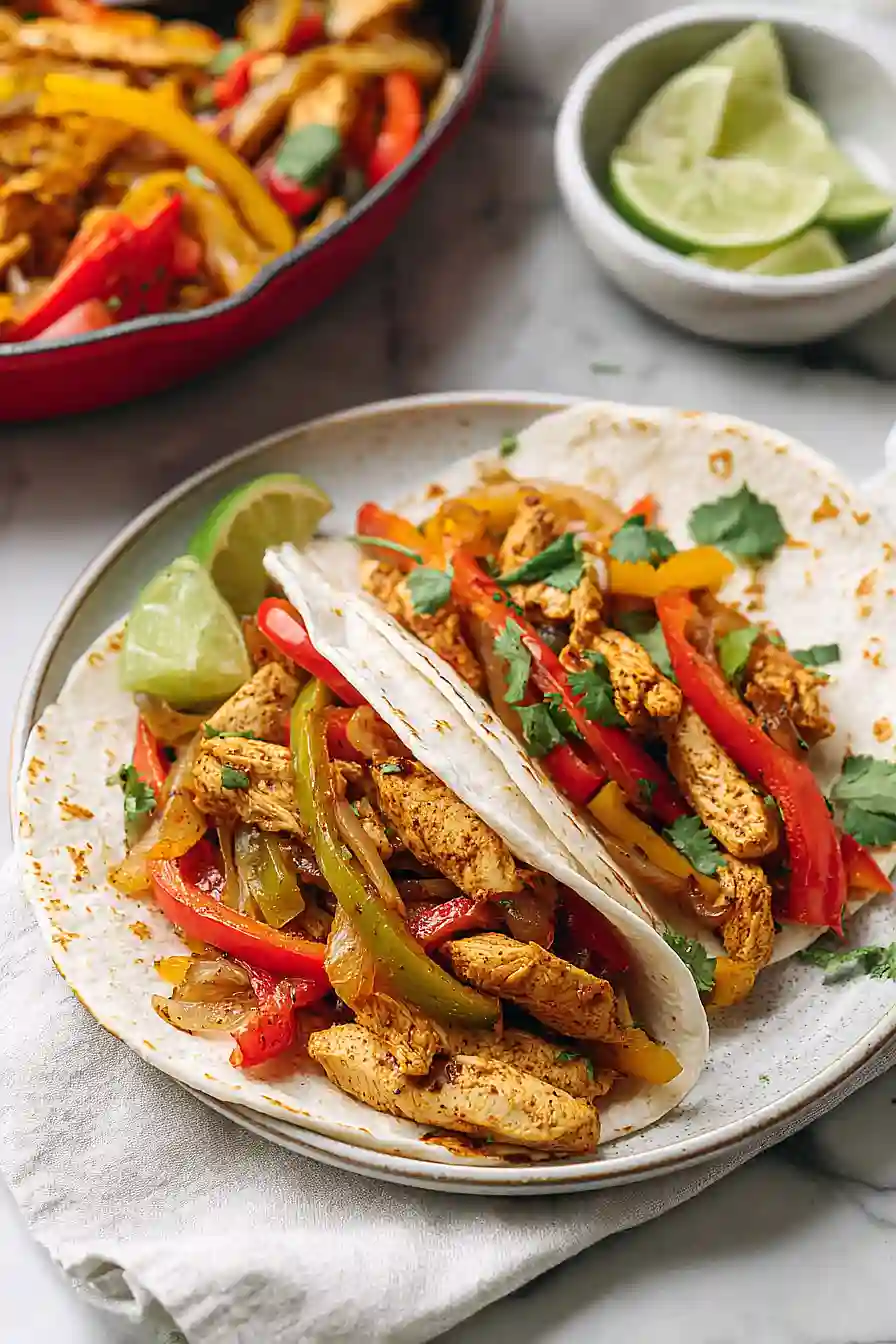 skillet chicken fajitas