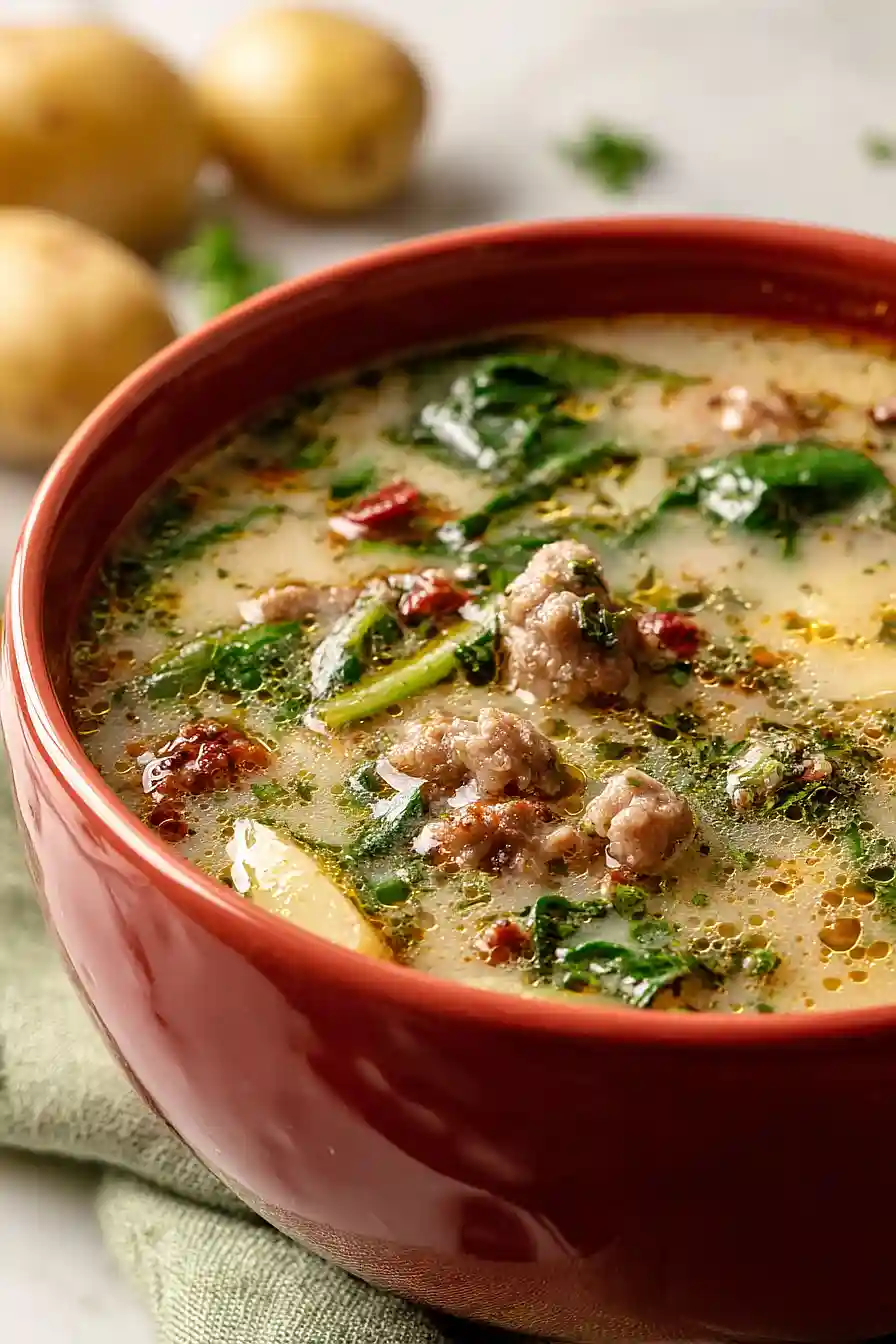 zuppa toscana soup with almond milk