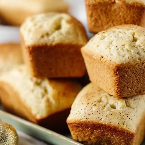 Mini Eggnog Bread Loaves