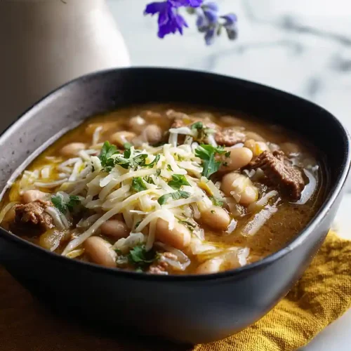 white bean beef chili