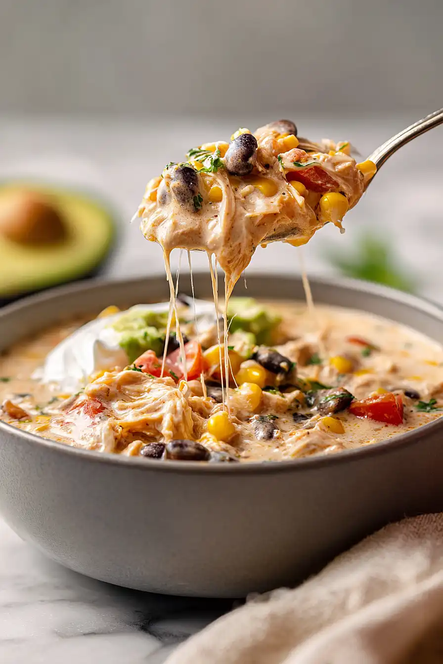 White Chicken Chili with Black Beans