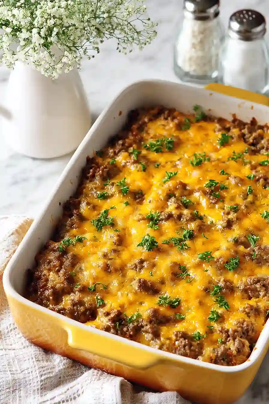 keto ground beef casserole