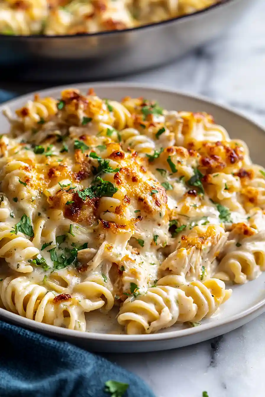 White Chicken Chili Mac and Cheese