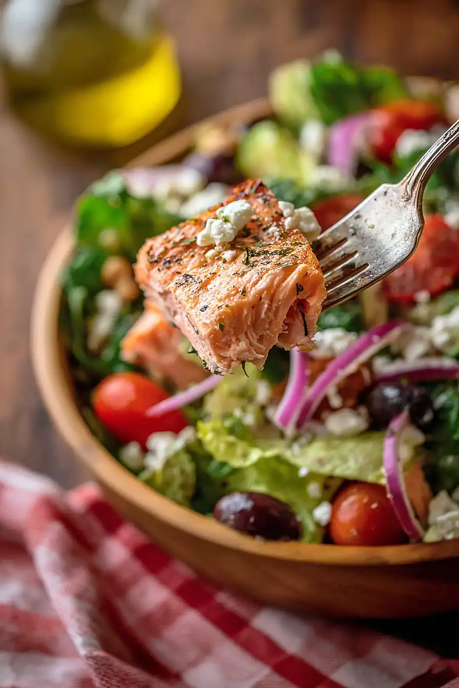 mediterranean salmon salad