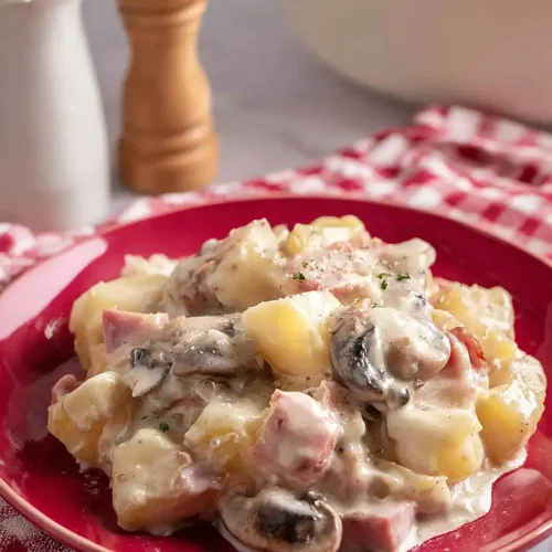 ham and potato casserole with cream of mushroom soup