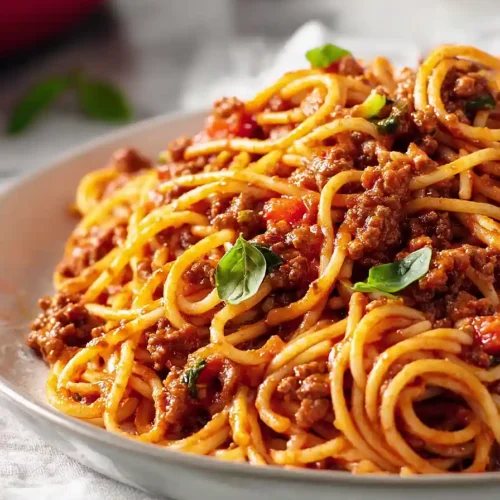 spaghetti with meat sauce