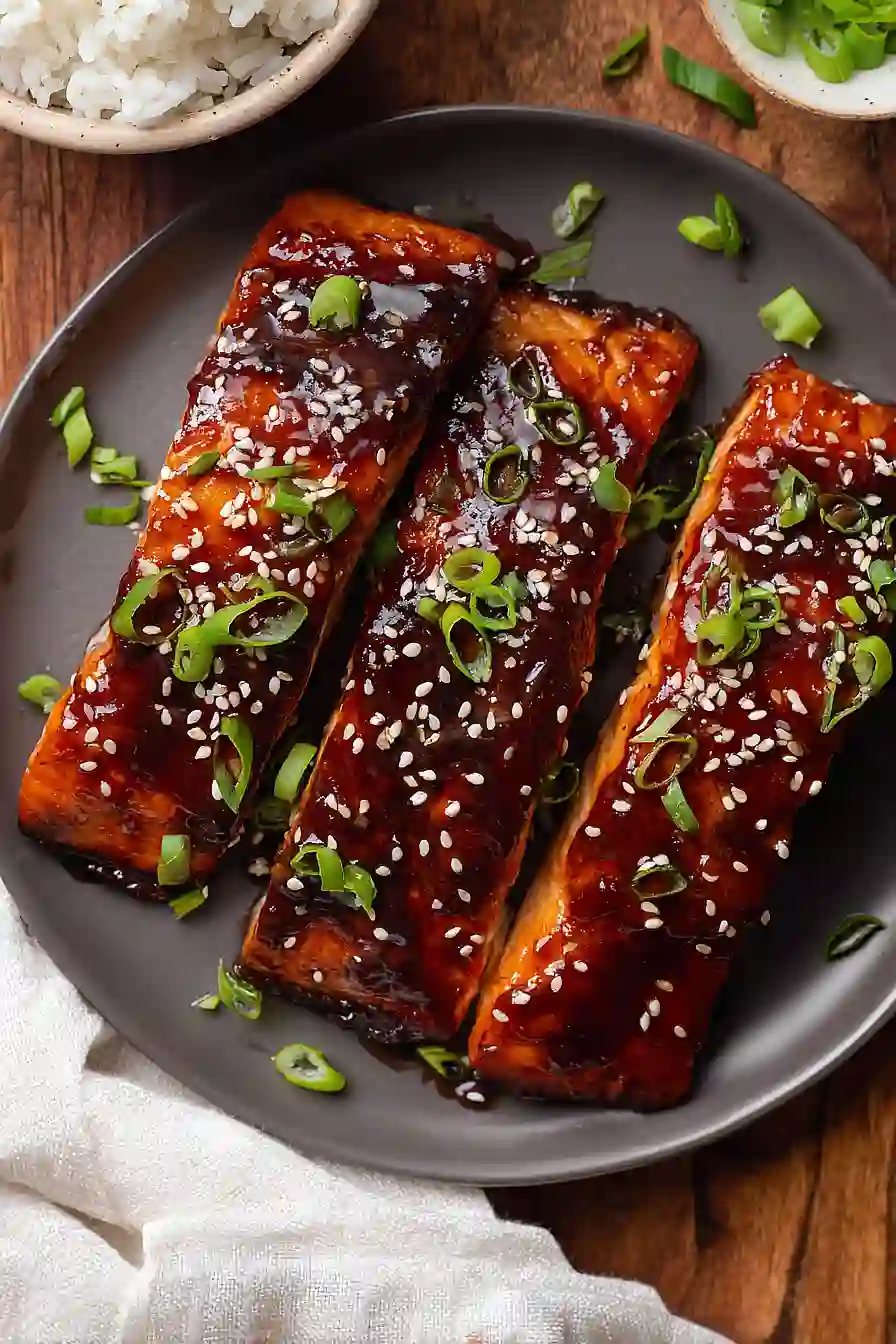 air fryer teriyaki salmon
