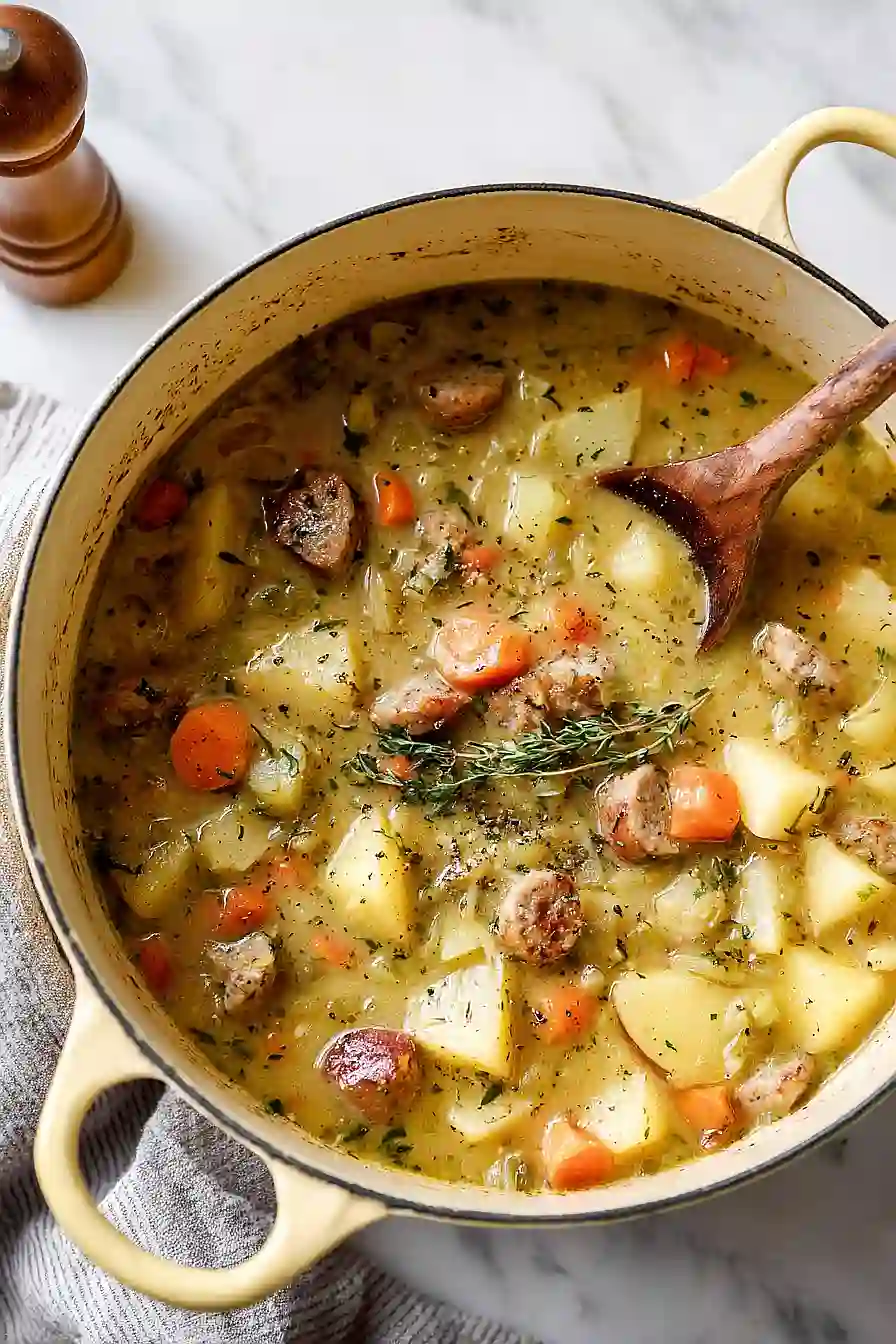dairy free sausage potato soup