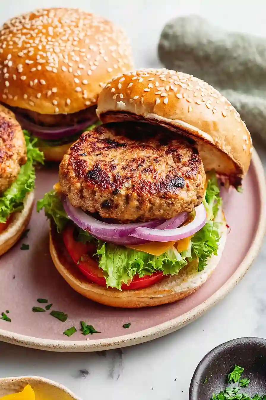 air fryer ground turkey burgers
