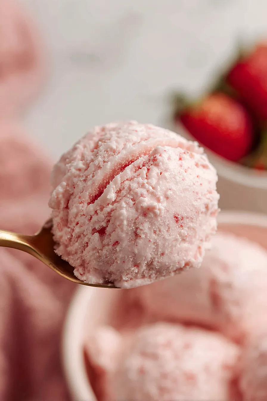 strawberry cottage cheese ice cream