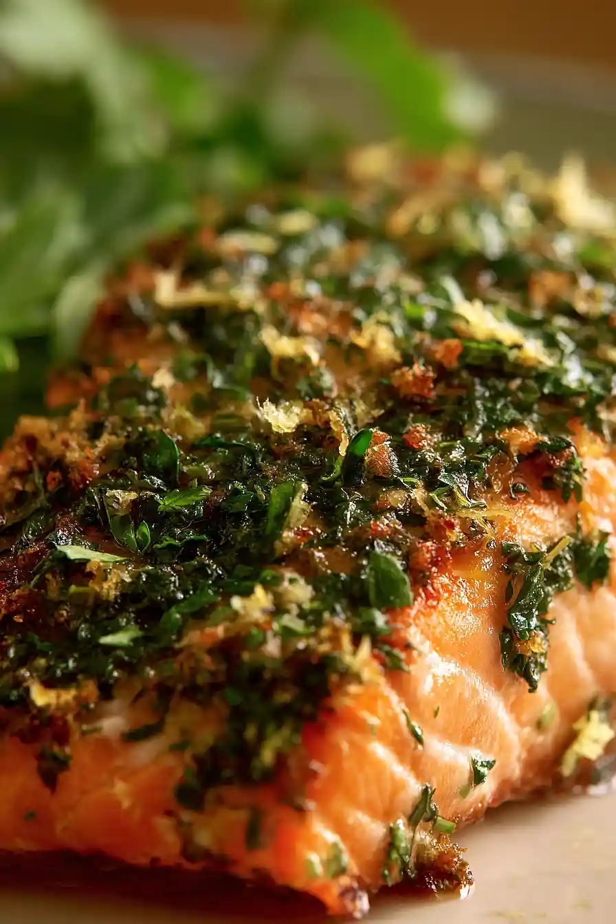 baked salmon with lemon and herb