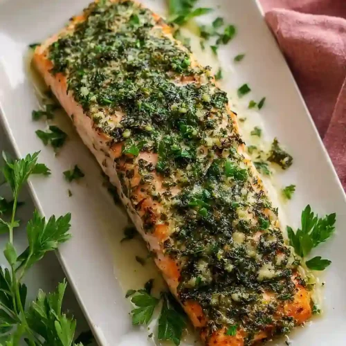 baked salmon with lemon and herb