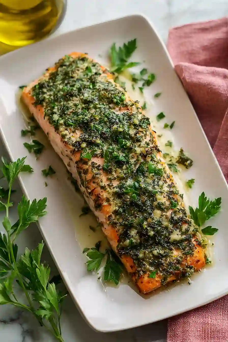 baked salmon with lemon and herb