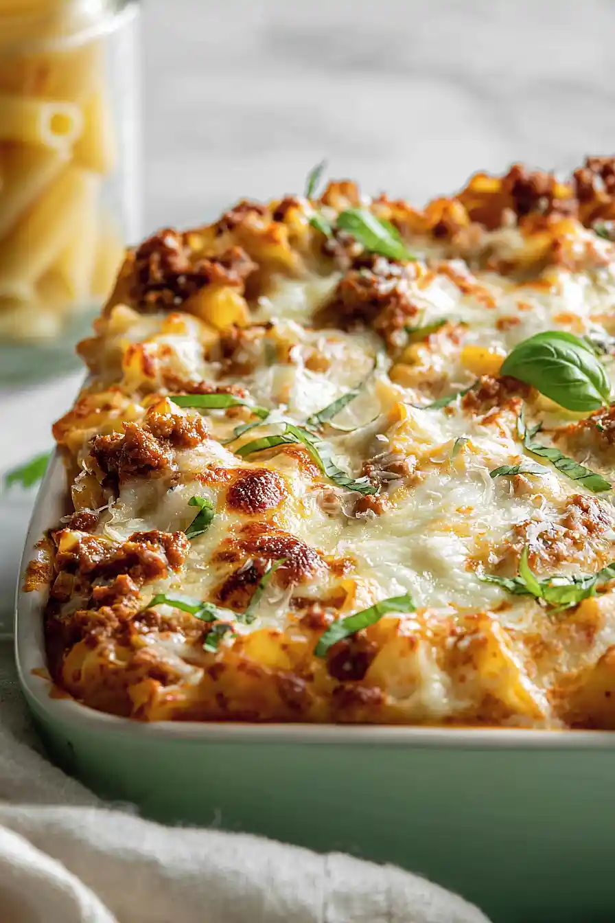 ground beef lasagna casserole