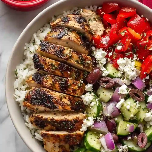 mediterranean chicken bowl meal prep
