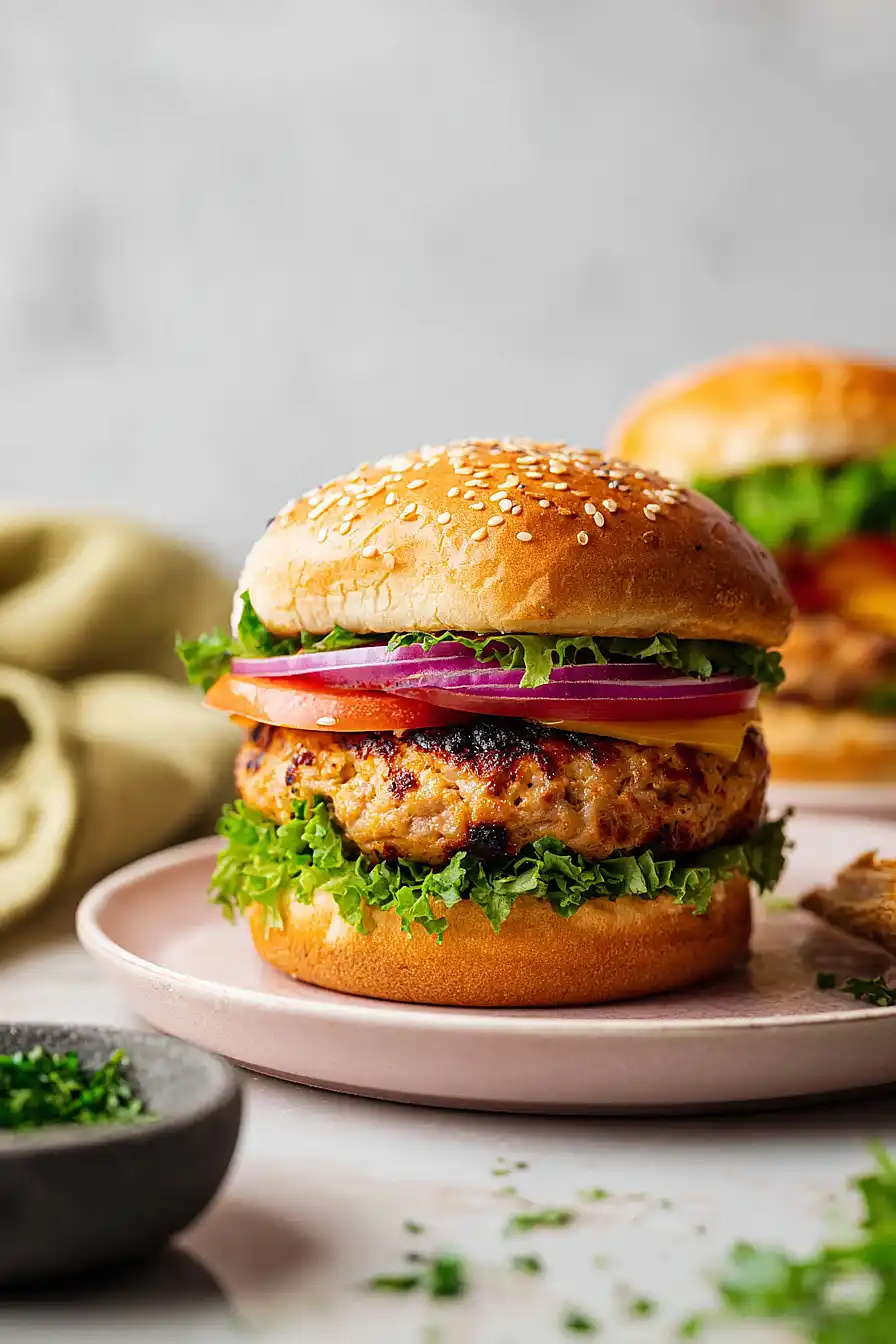 air fryer ground turkey burgers