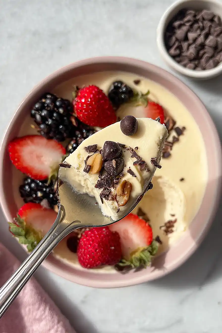 single serve cottage cheese cheesecake