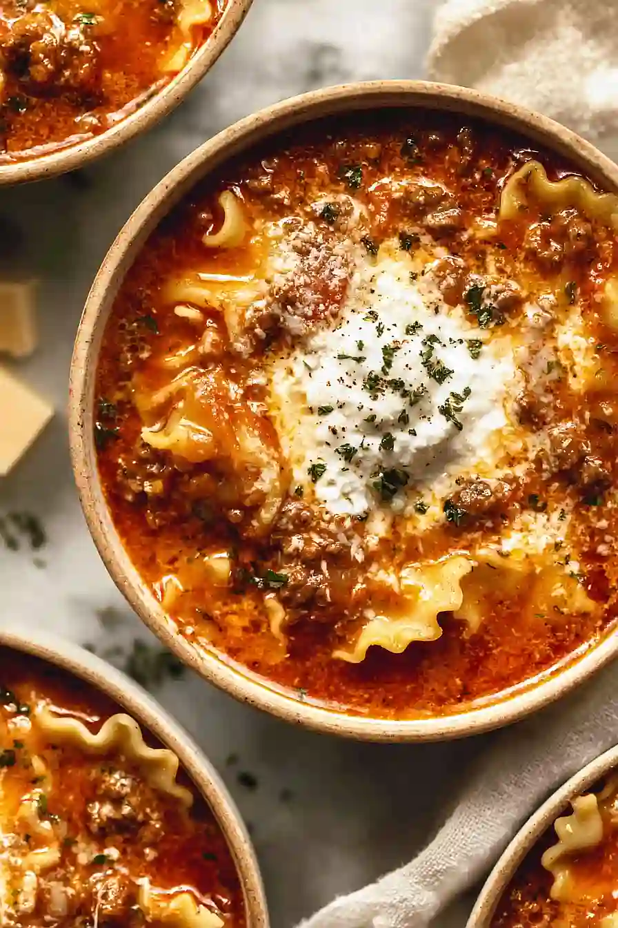 lasagna soup with ground beef