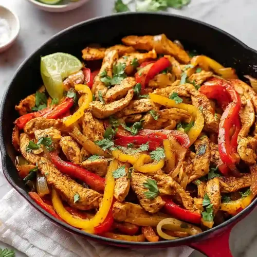 skillet chicken fajitas