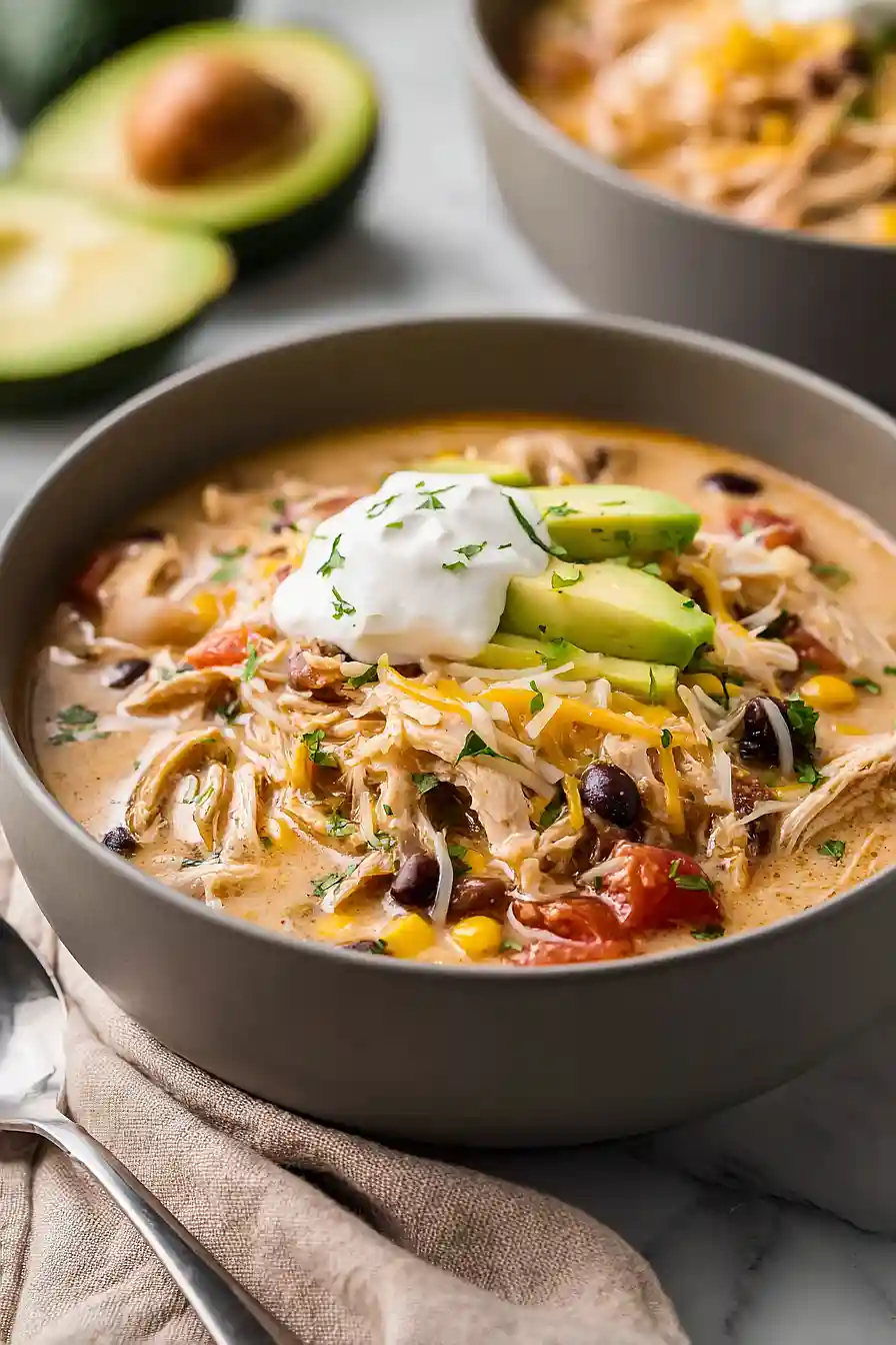 White Chicken Chili with Black Beans