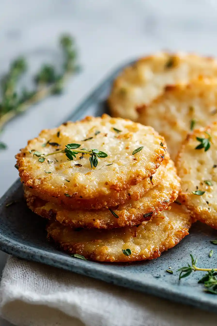 oven baked cottage cheese crackers