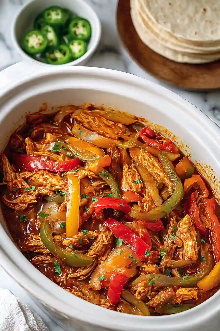 crockpot chicken fajitas