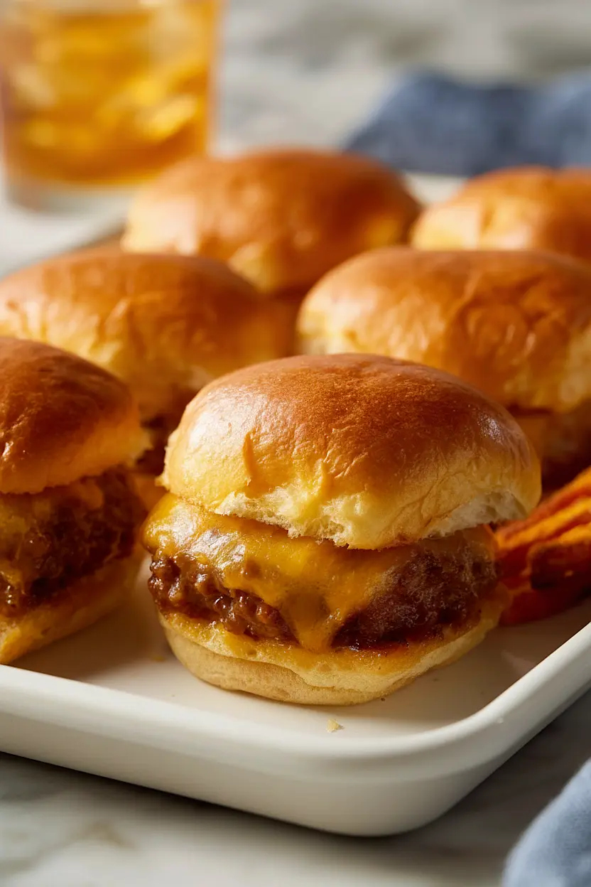 ground turkey sliders in the oven