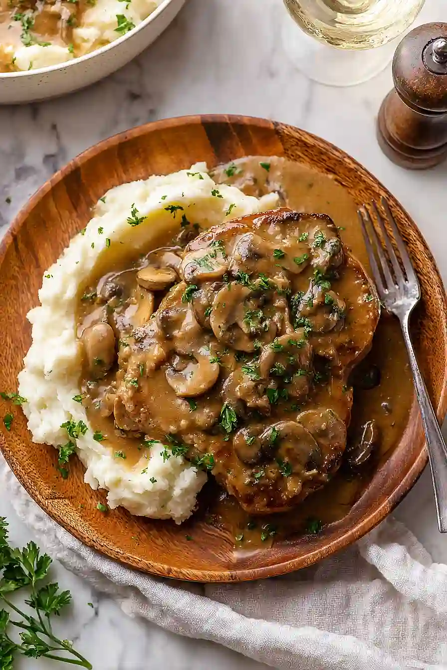 crock pot pork chops with gravy