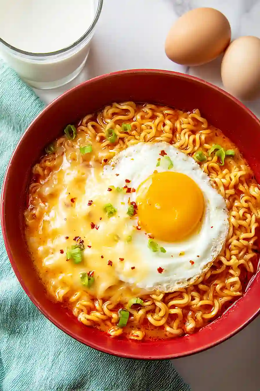 cheesy korean ramen noodles