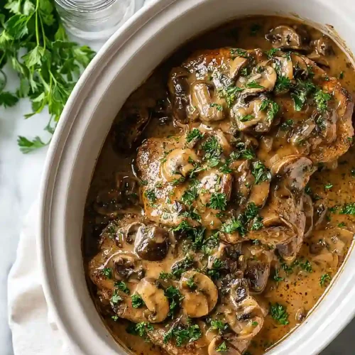 crock pot pork chops with gravy