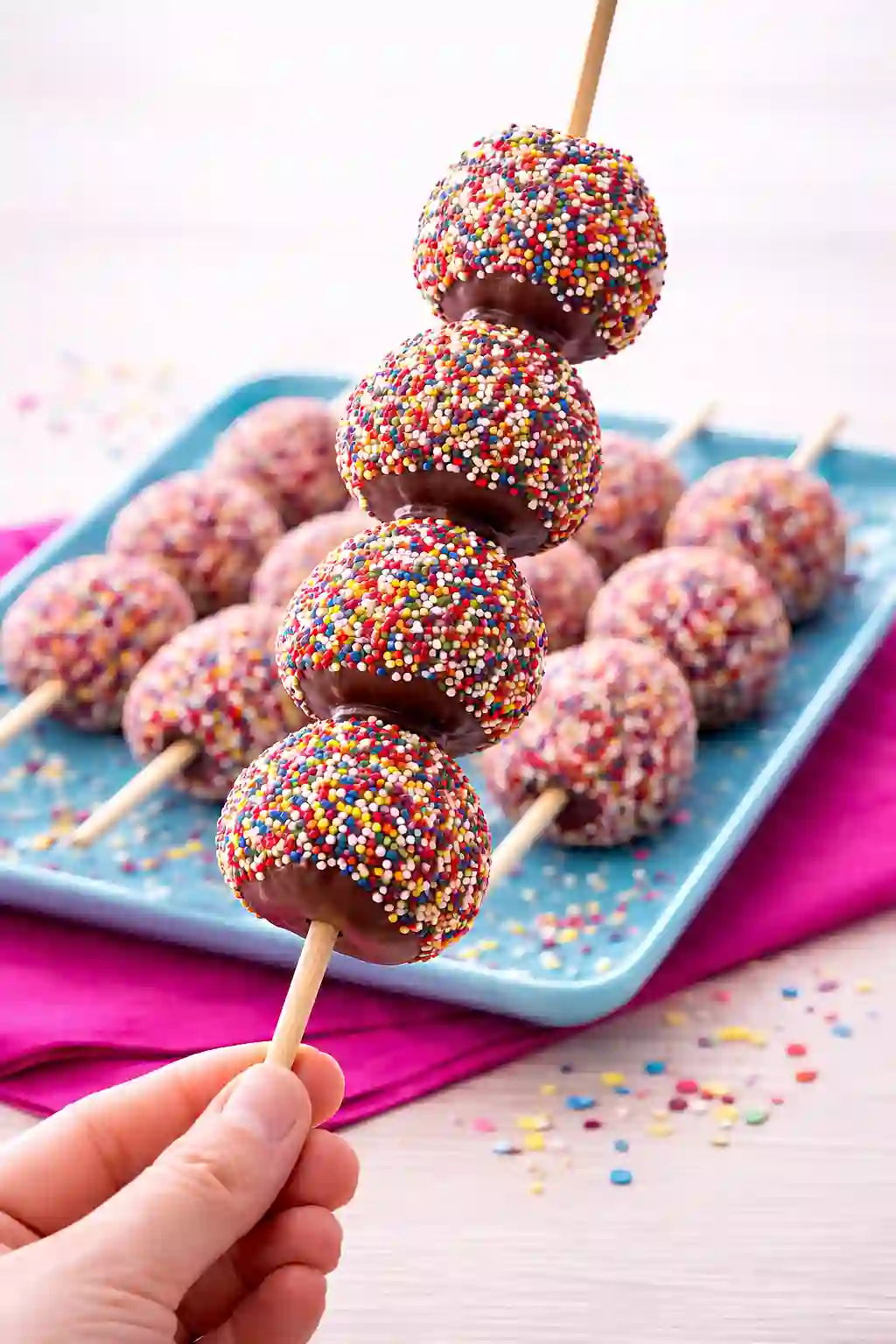 chocolate covered strawberry kabobs