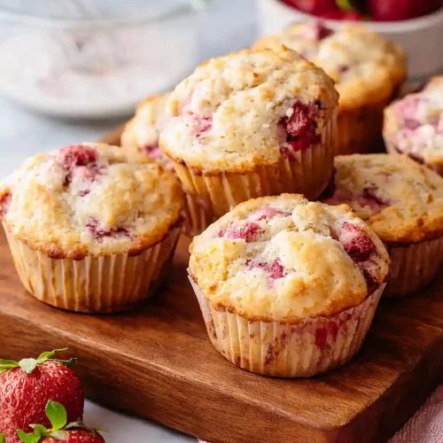strawberry muffins with frozen strawberries
