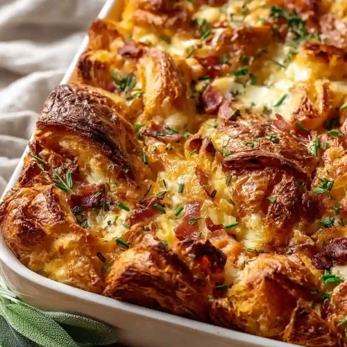 croissant breakfast casserole