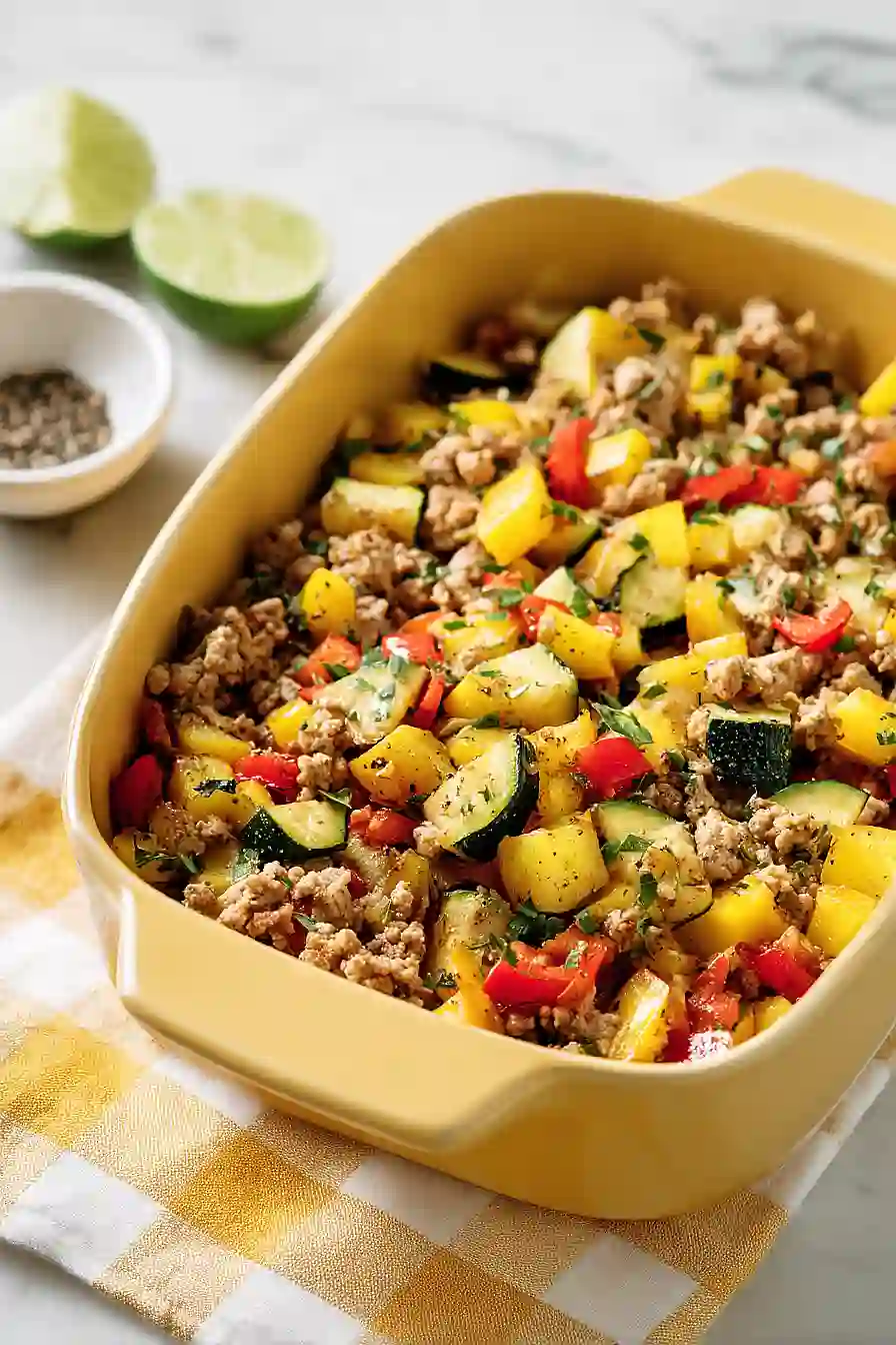 Easy Ground Turkey Hash