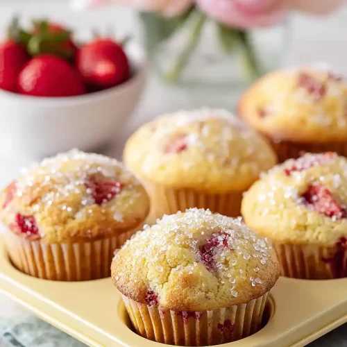 strawberry buttermilk muffins