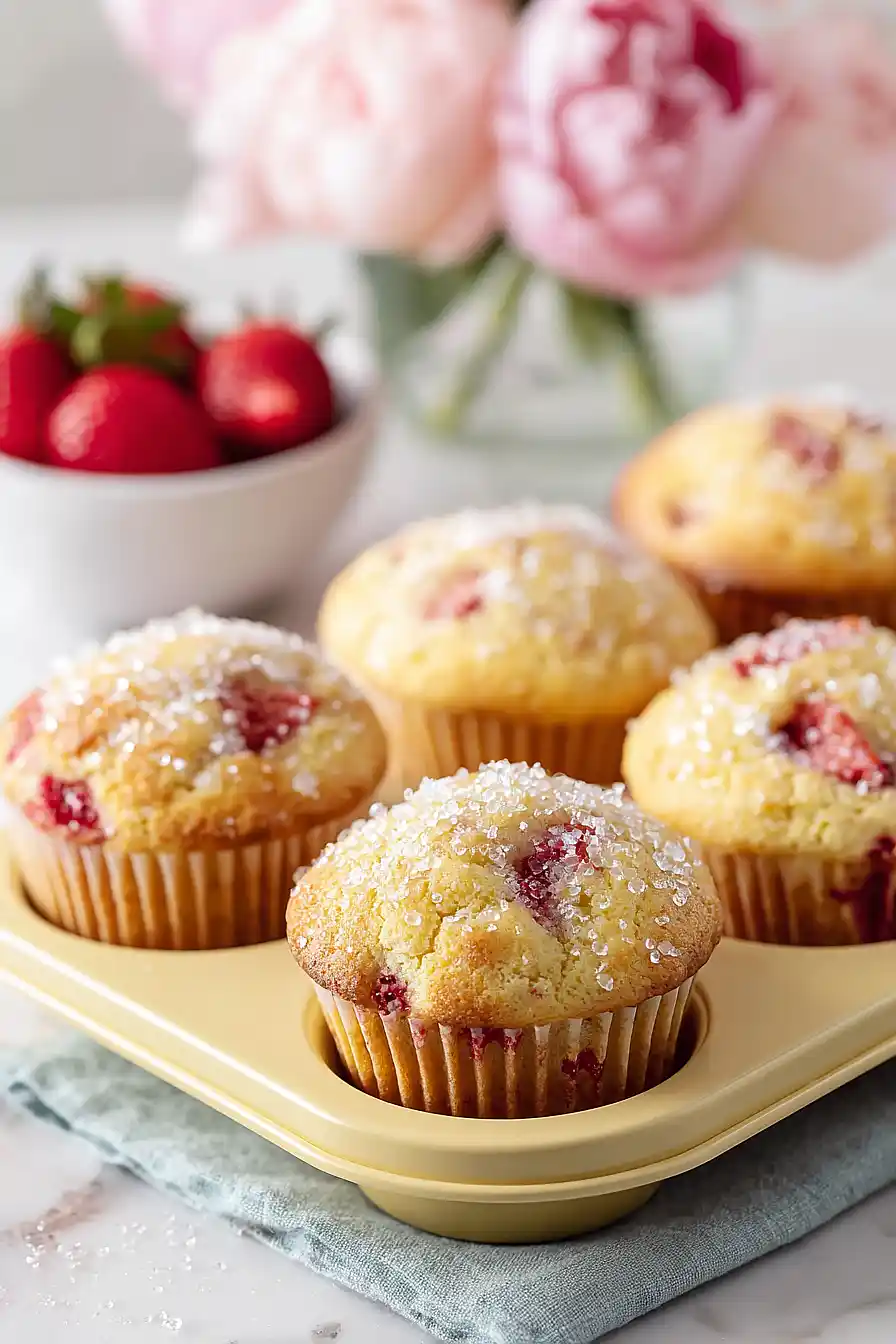 strawberry buttermilk muffins