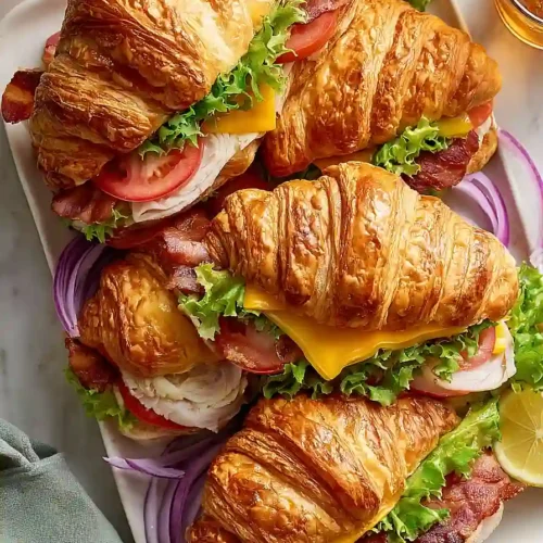 turkey croissant sandwich