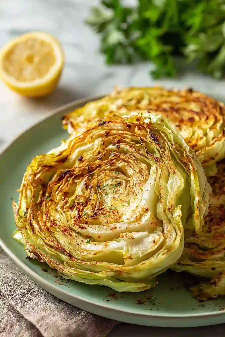 air fryer cabbage steaks