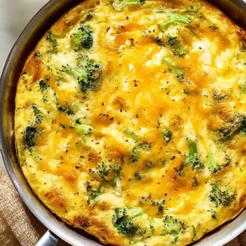 broccoli cheddar frittata