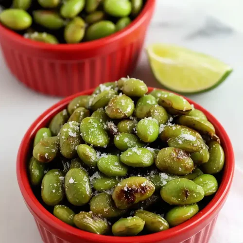 roasted edamame with sea salt