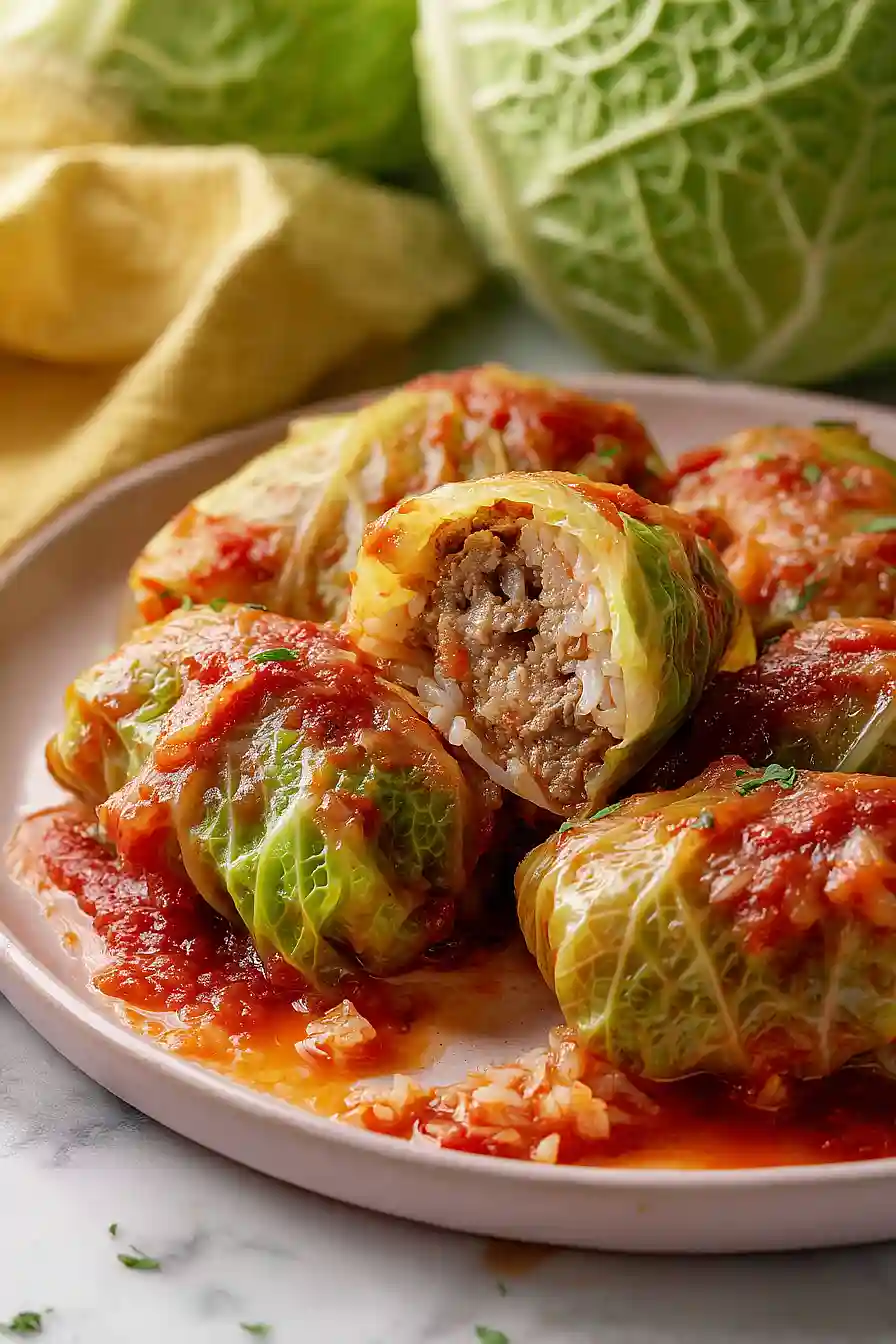 cabbage roll with sauerkraut