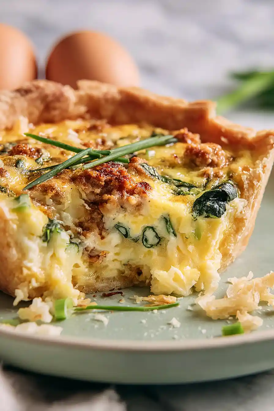 ground turkey spinach quiche