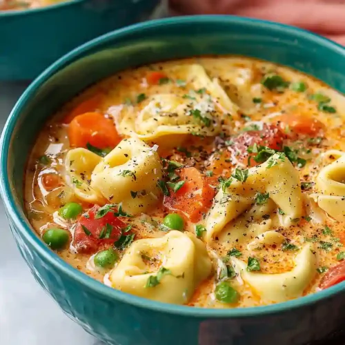 creamy tortellini soup with ground turkey