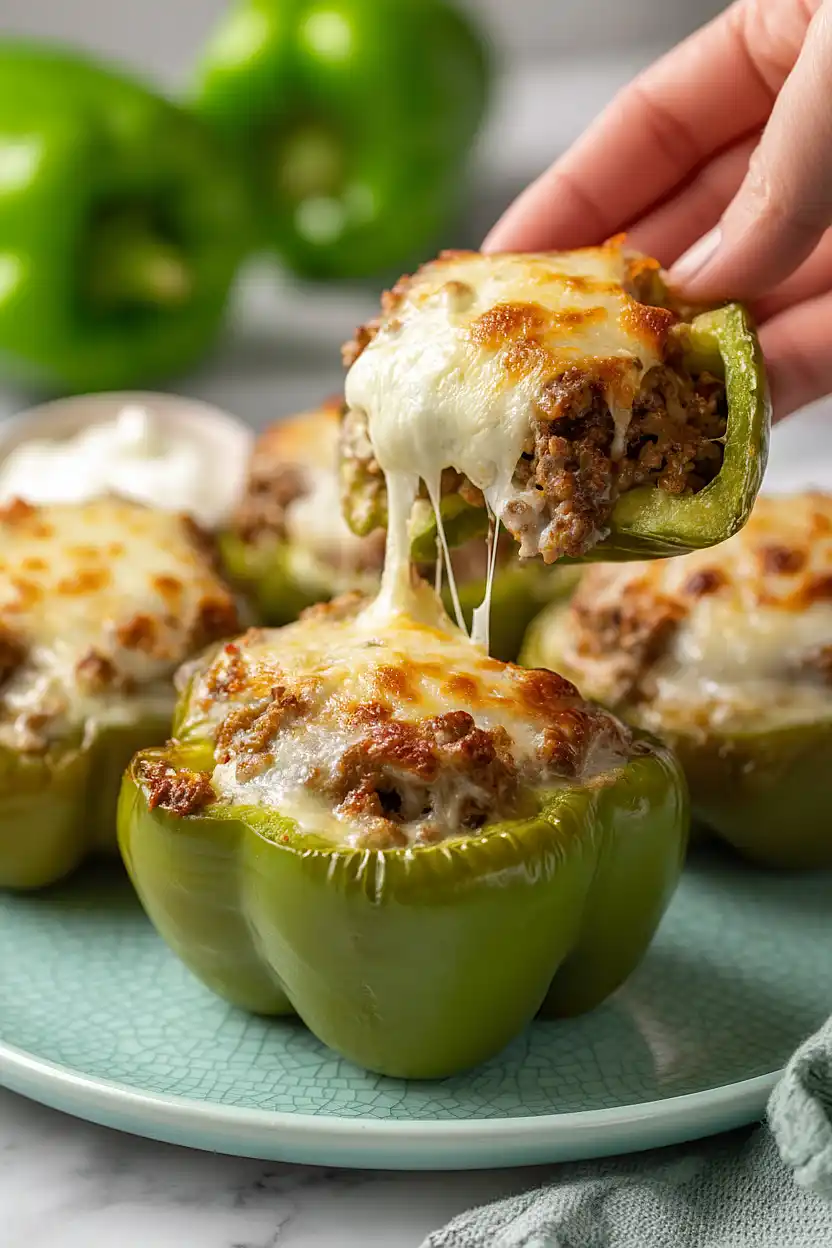 cream cheese stuffed bell peppers