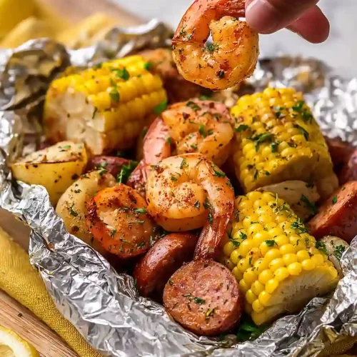 shrimp foil packets in oven
