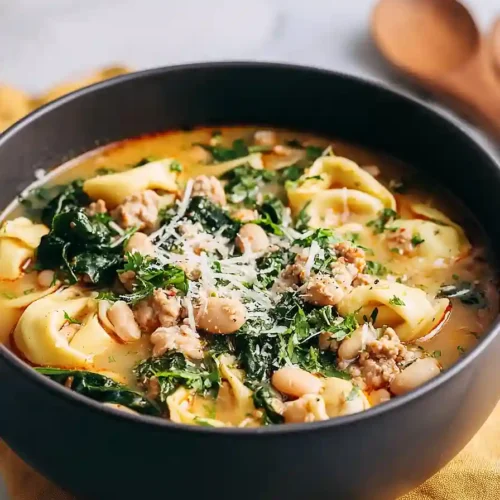 ground turkey tortellini soup