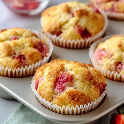 almond flour strawberry muffins