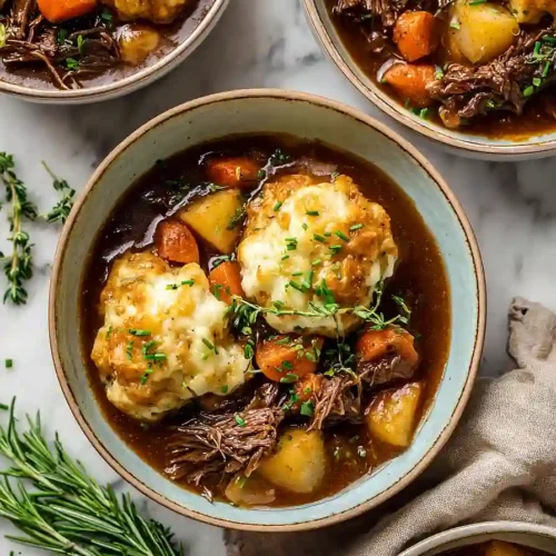 irish stew with cheddar dumplings