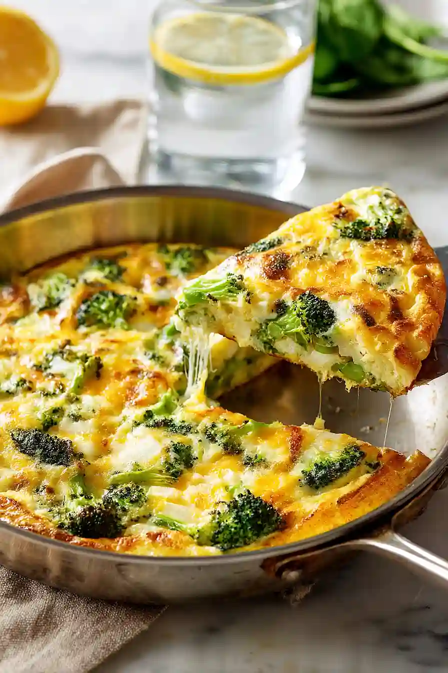 broccoli cheddar frittata